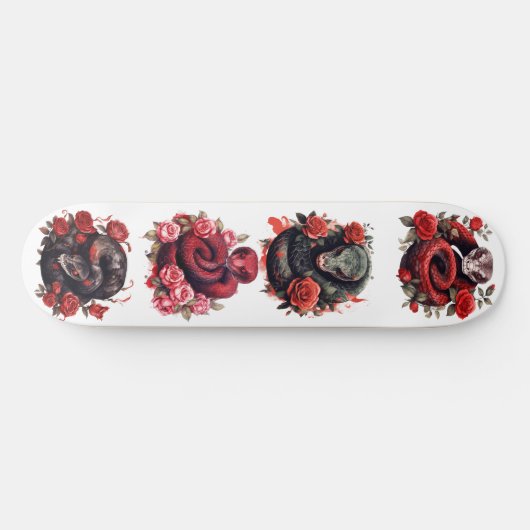Red Snake Skateboard (Horizontal)