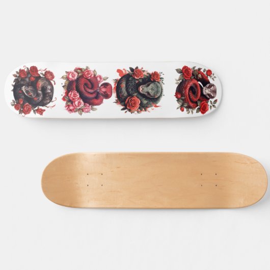 Red Snake Skateboard (Horizontal)