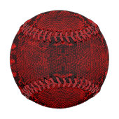 Red Snake Skin Print Baseball (Rückseite)