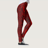 Red Snake Skin Print New Leggings (Rechts)