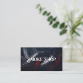 Red Snake Smoke Shop Vape Business Card Visitenkarte (Stehend Vorderseite)
