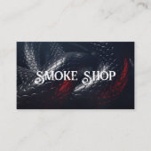 Red Snake Smoke Shop Vape Business Card Visitenkarte (Vorderseite)