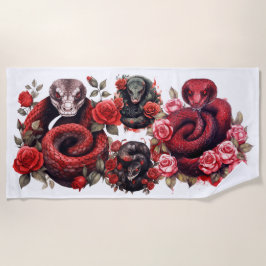 Red Snake Strandtuch