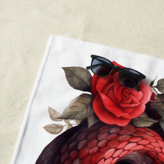 Red Snake Strandtuch (Beispiel)
