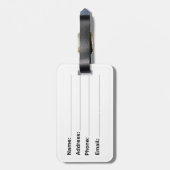 Red Snakeskin Gepäckanhänger (Rückseite vertikal)