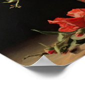 Red Snapdragon Blume Art Print Poster (Ecke)