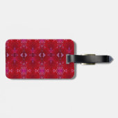 Red Snapdragon Ikat auch Gepäckanhänger (Rückseite horizontal)