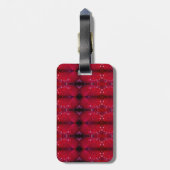 Red Snapdragon X Recoleta Ikat auch Gepäckanhänger (Rückseite vertikal)