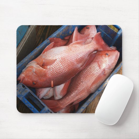 Red Snapper Fish Mousepad (Mit Mouse)