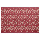 Red Snapper Fish Pattern Red Sewing Fabric Stoff (Fat Quarter (45,7 x 55,9 cm))