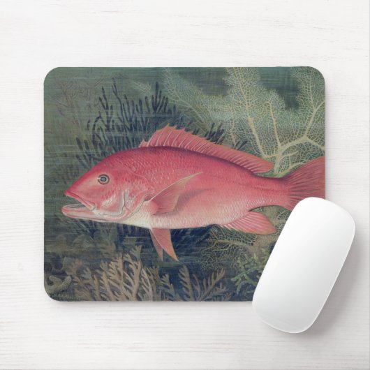 Red Snapper, von "Game Fish the United Staat Mousepad (Mit Mouse)