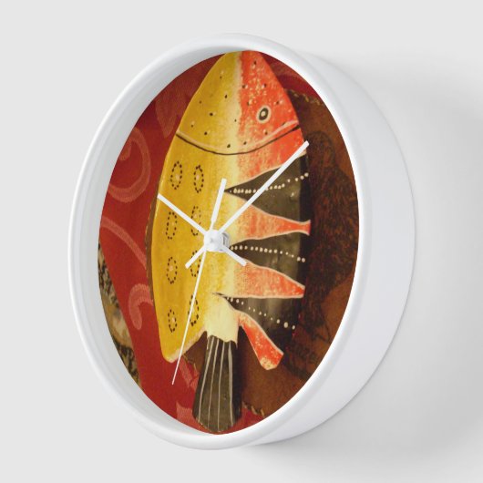 Red Snapper Wanduhr (Winkel)