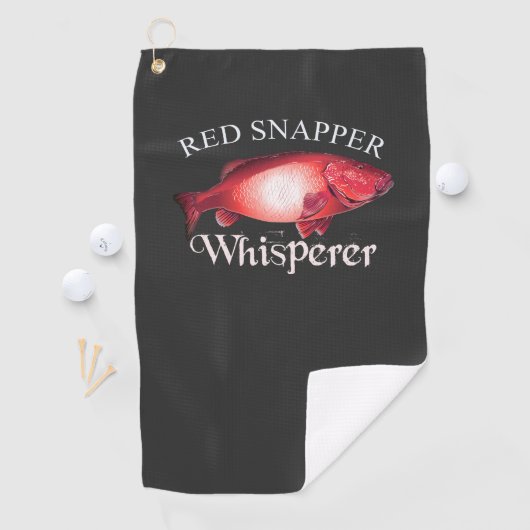 Red Snapper Whisperer Dark Fishing Handtuch (Insitu)