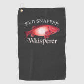 Red Snapper Whisperer Dark Fishing Handtuch (Vorderseite)