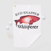 Red Snapper Whisperer Golfhandtuch (Insitu)