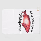 Red Snapper Whisperer Golfhandtuch (Horizontal)