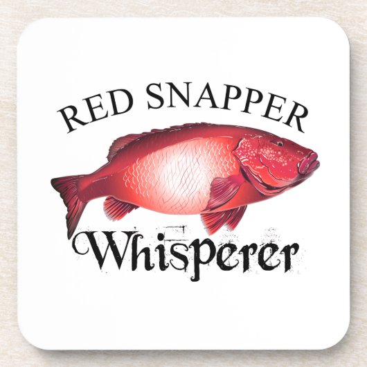 Red Snapper Whisperer Light Getränkeuntersetzer (Vorderseite)