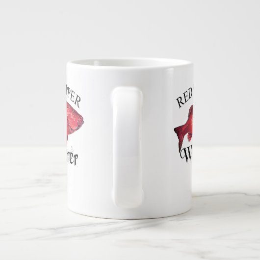 Red Snapper Whisperer Light Jumbo-Tasse (Rückseite)