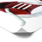 Red Sneakers Baby Dusche Begrüßungszeichen Plakat (Ecke)