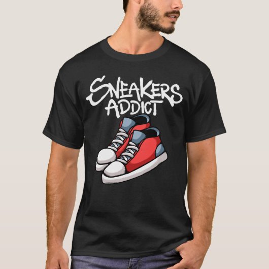 Red Sneakers streetwear T-Shirt (Vorderseite)