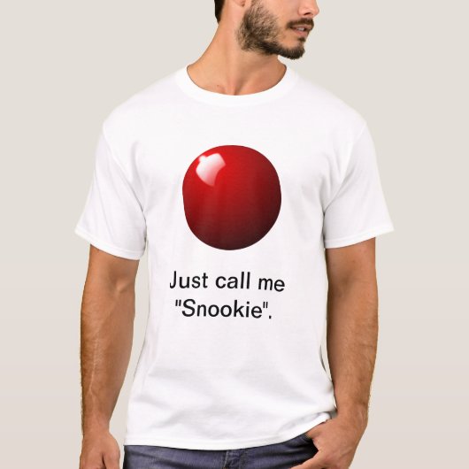 Red Snooker Ball Table Sport T-Shirt (Vorderseite)