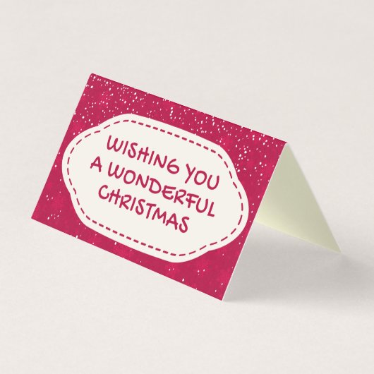 Red Snow Design 25 Pack Weihnachtskarten (Vorderseite)