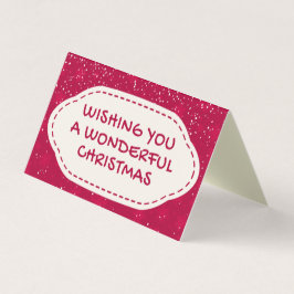 Red Snow Design 25 Pack Weihnachtskarten