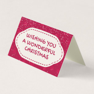 Red Snow Design 25 Pack Weihnachtskarten