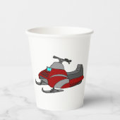 Red Snow Mobile Pappbecher (Vorderseite)