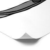 Red Snow Mobile Poster (Ecke)