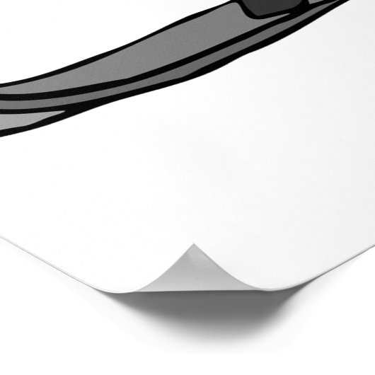 Red Snow Mobile Poster (Ecke)