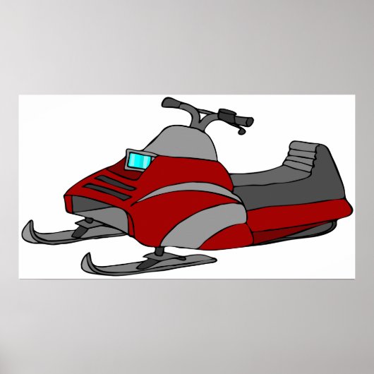 Red Snow Mobile Poster (Vorne)