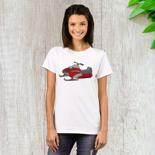 Red Snow Mobile T-Shirt