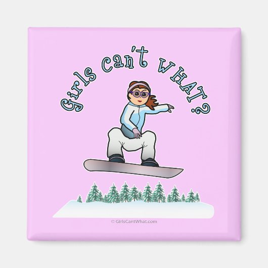 Red Snowboarder Magnet (Vorne)