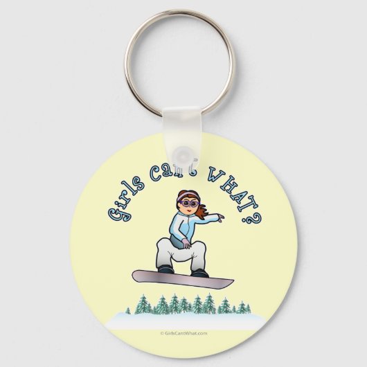 Red Snowboarder Schlüsselanhänger (Vorderseite)