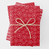 Red Snowflake Geschenkpapier Set (Beispiel)
