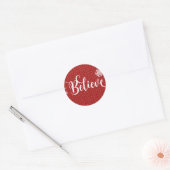 Red Snowflake Glaube Sticker (Umschlag)