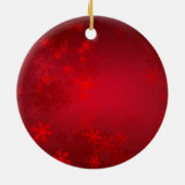 Red Snowflake Ornament - Add Your Name (Hinten)