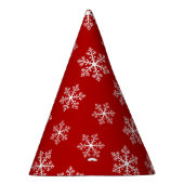 Red Snowflake Party Hats Partyhütchen (Rechts)