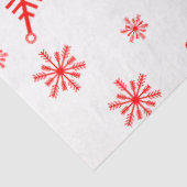 Red Snowflake Pattern Seidenpapier (Ausschnitt)