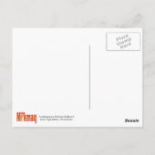 Red Snowflake Postcard Postkarte (Rückseite)