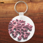 Red Snowflake Schlüsselanhänger (Vorderseite)