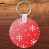 Red Snowflake Schlüsselanhänger (Vorderseite)