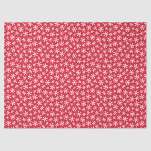 Red Snowflake Seidenpapier (Vorderseite)