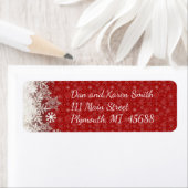 Red Snowflake Weihnachtsanschrift (Insitu)