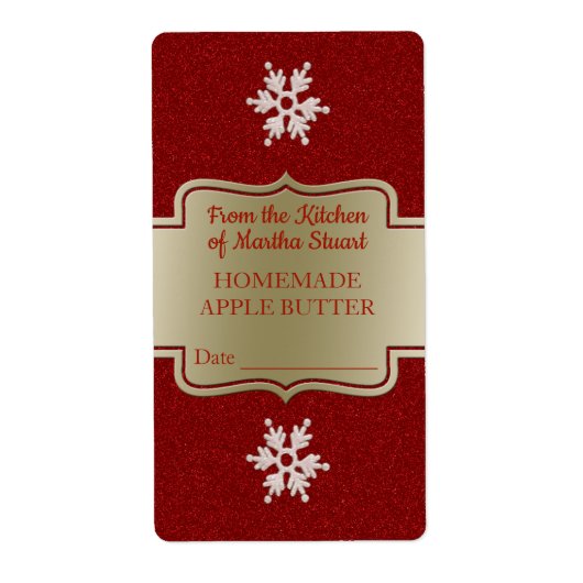 Red Snowflakes, hausgemachte Apple Butter Canning (Vorne)