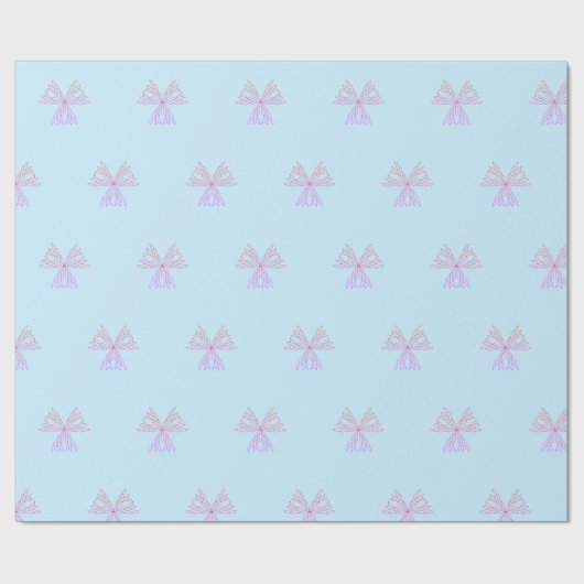 Red Snowflakes Merry Christmas Script with 2026 Wr Geschenkpapier (Flach)