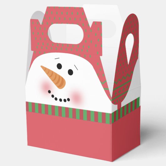 Red Snowman Gable Box Geschenkschachtel (Geöffnet)