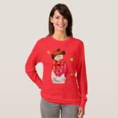 Red Snowman Niedlich T-Shirt (Vorne ganz)