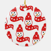 Red Snowman Ornament (Hinten)